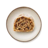 Rocciata on stoneware bowl with Apple, Butter, Cinnamon