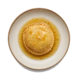 Seadas on stoneware bowl with Flour, Honey, Olive Oil