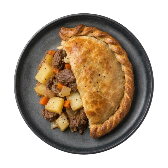 Cornish Pasty, plated