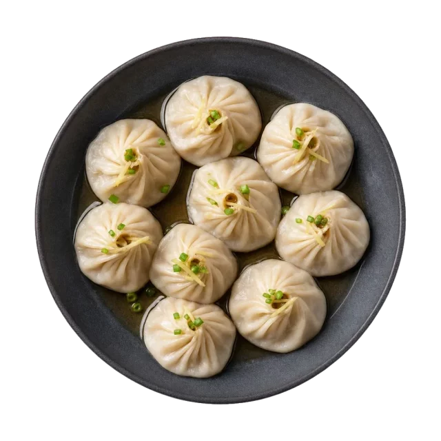 Xiao long bao, plated