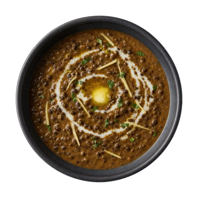Black dal, plated