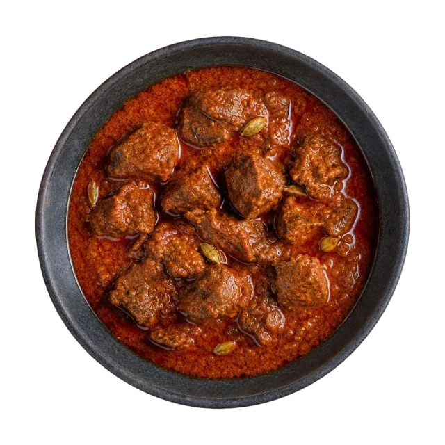 Rogan josh, plated