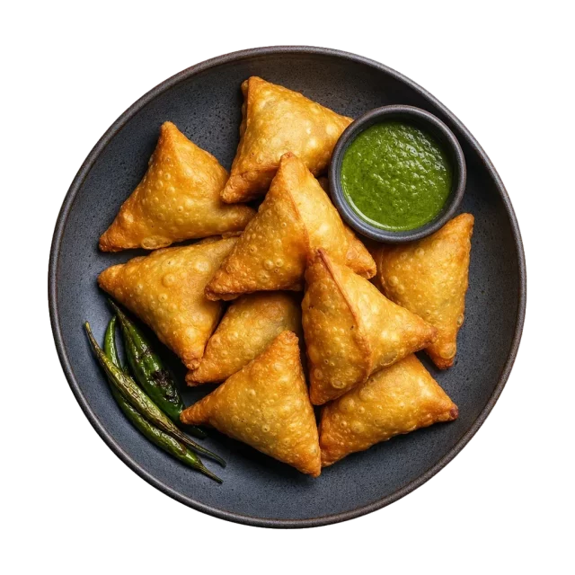 Samosa, plated