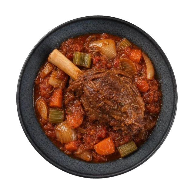 Lamb shank, plated
