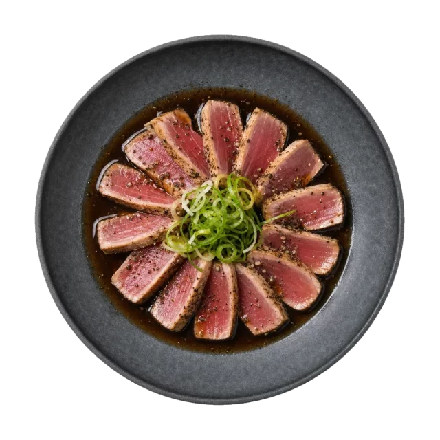 Tuna, plated