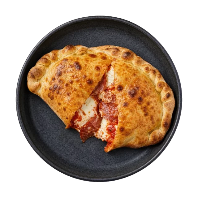 Calzone, plated