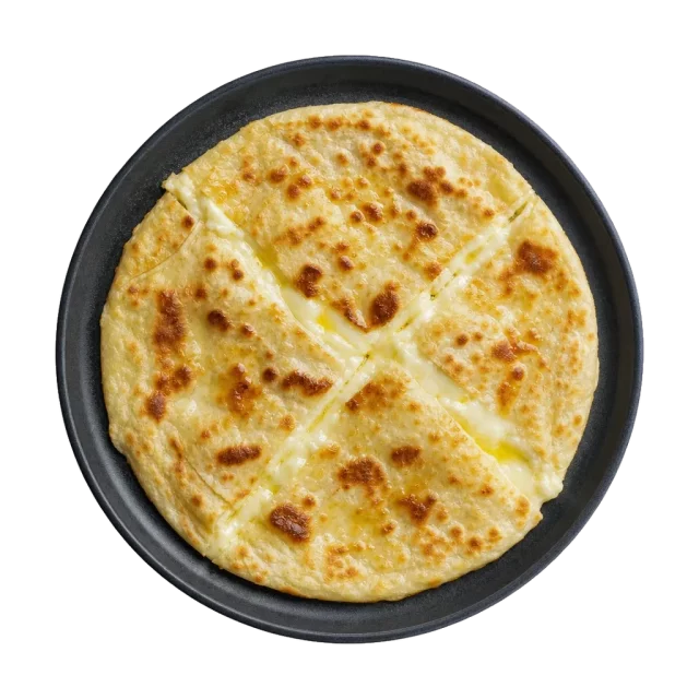 Focaccia di Recco, plated