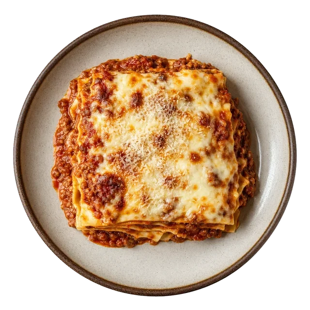 Lasagna, plated