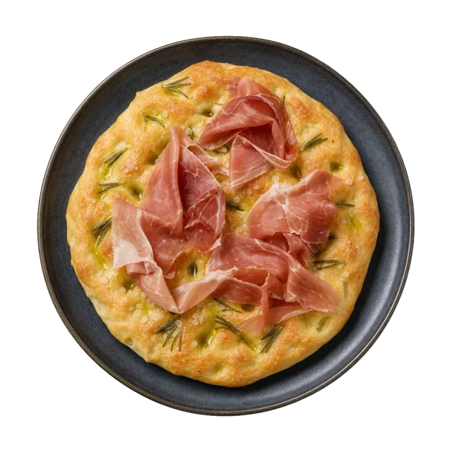 Schiacciata, plated