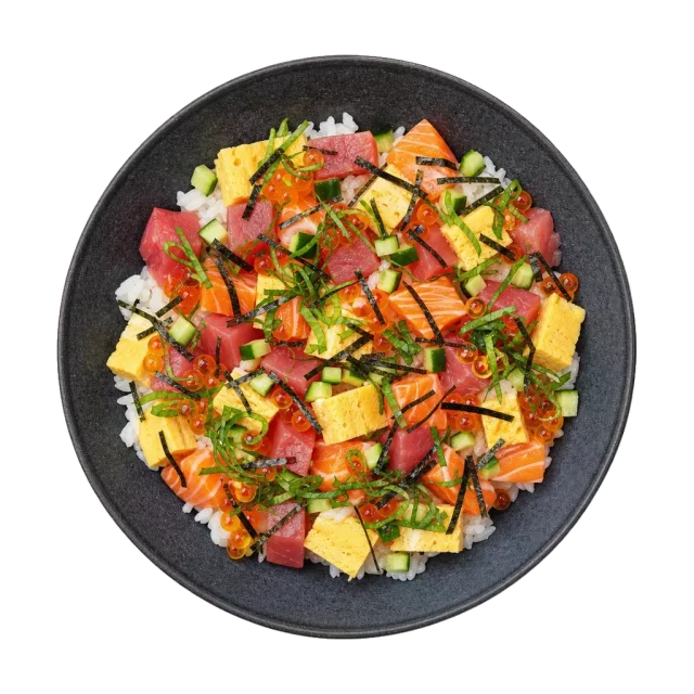 Chirashi, plated
