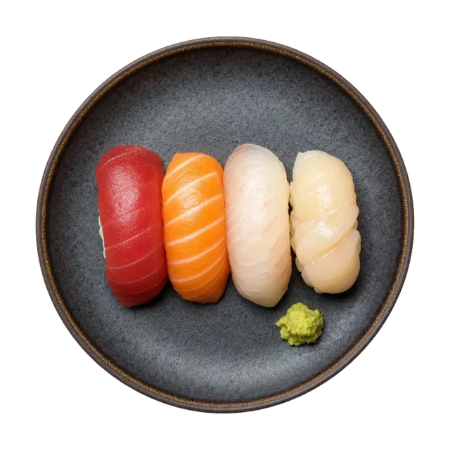 Nigiri Sushi, plated