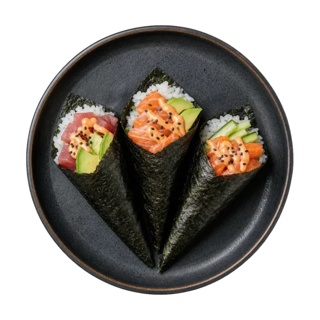 Temaki, plated