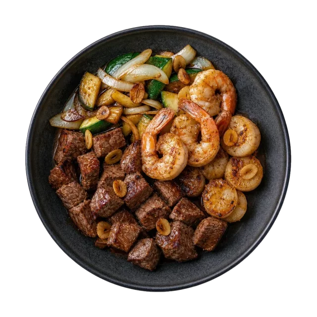 Teppanyaki, plated
