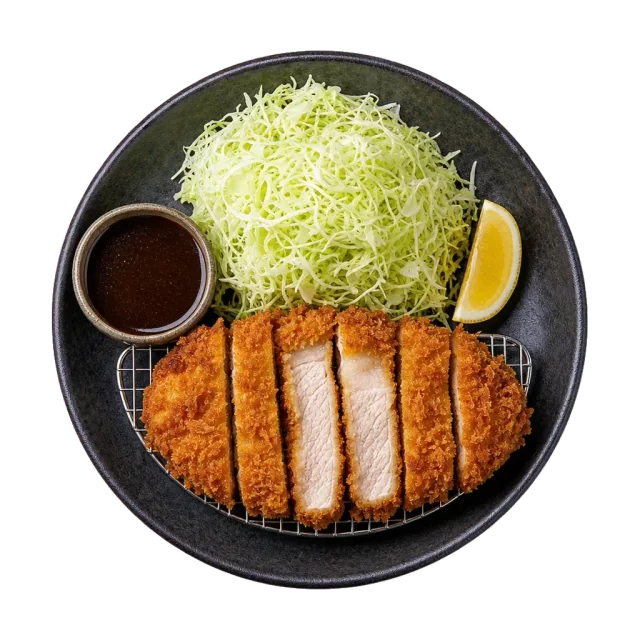 Tonkatsu, plated