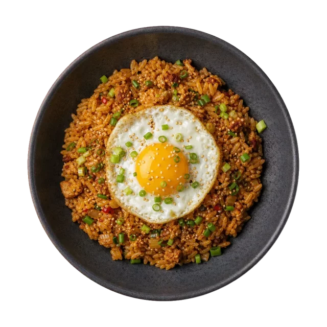 Bokkeumbap, plated