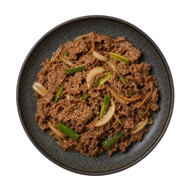 Bulgogi, plated