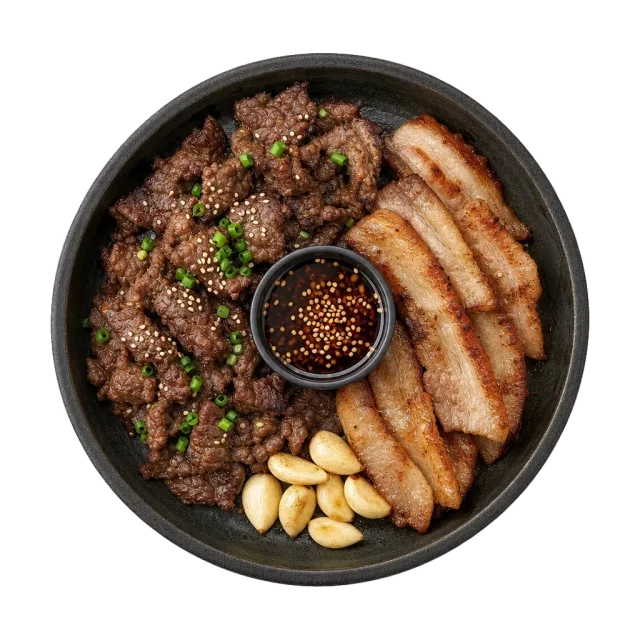 Korean BBQ, plated