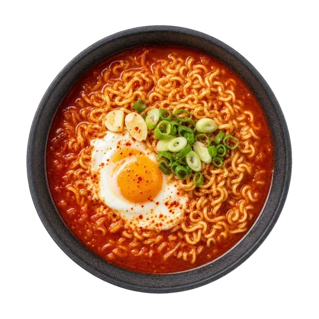 Ramyeon, plated