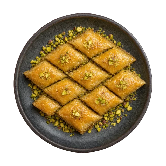 Baklava, plated