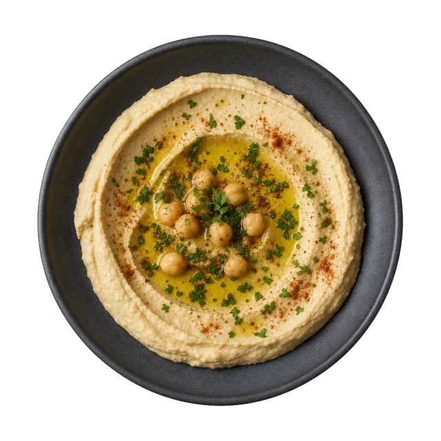 Hummus, plated