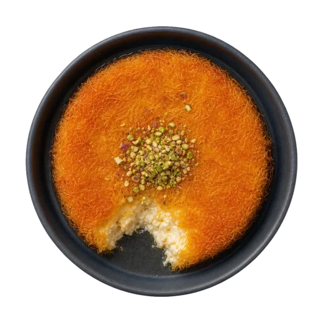 Knafeh, plated