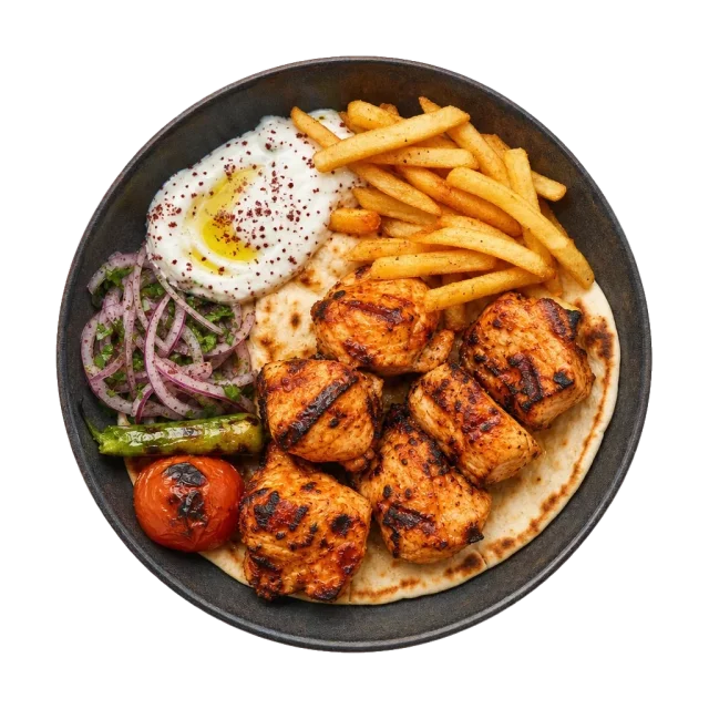 Shish Taouk, plated