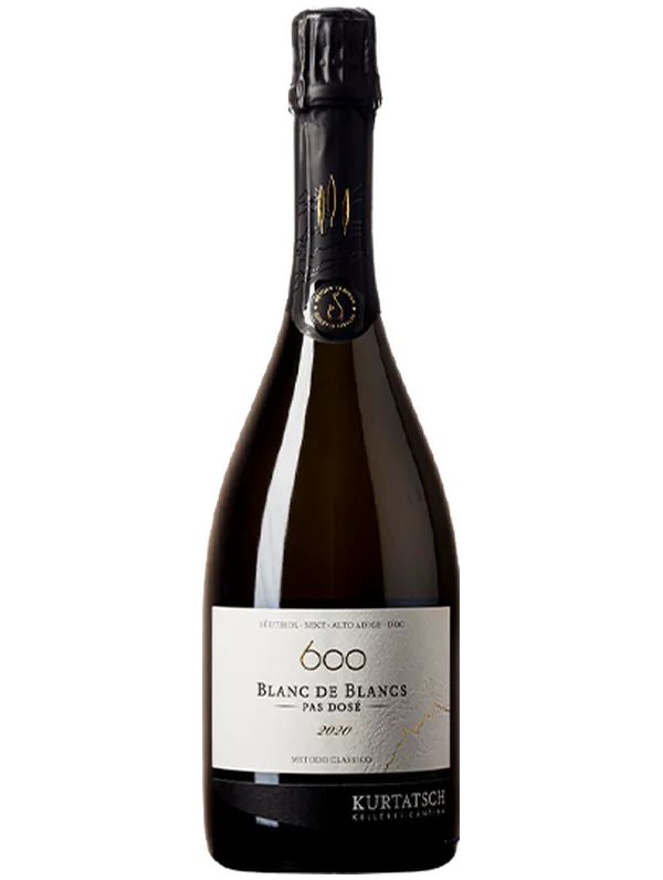 Kellerei Kurtatsch "600" Blanc de Blancs Pas Dos&eacute; Alto Adige DOC 2020