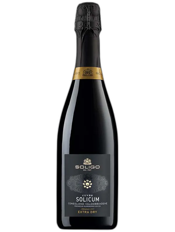 Soligo 'SOLICUM' PROSECCO SUPERIORE CONEGLIANO VALDOBBIADENE DOCG EXTRA DRY, SOLIGO