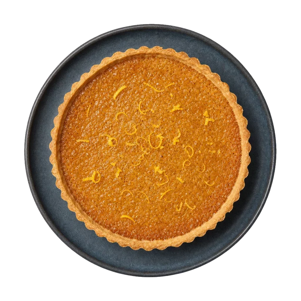 Treacle Tart, plated