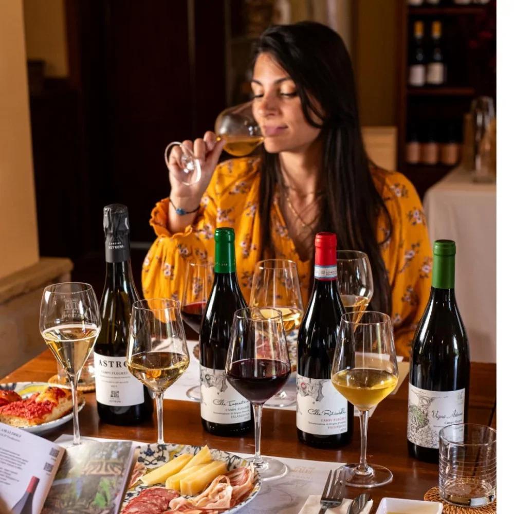 Tour Cr&ugrave;s at Astroni Winery in Campi Flegrei, between Naples and Pozzuoli at Cantine degli Astroni