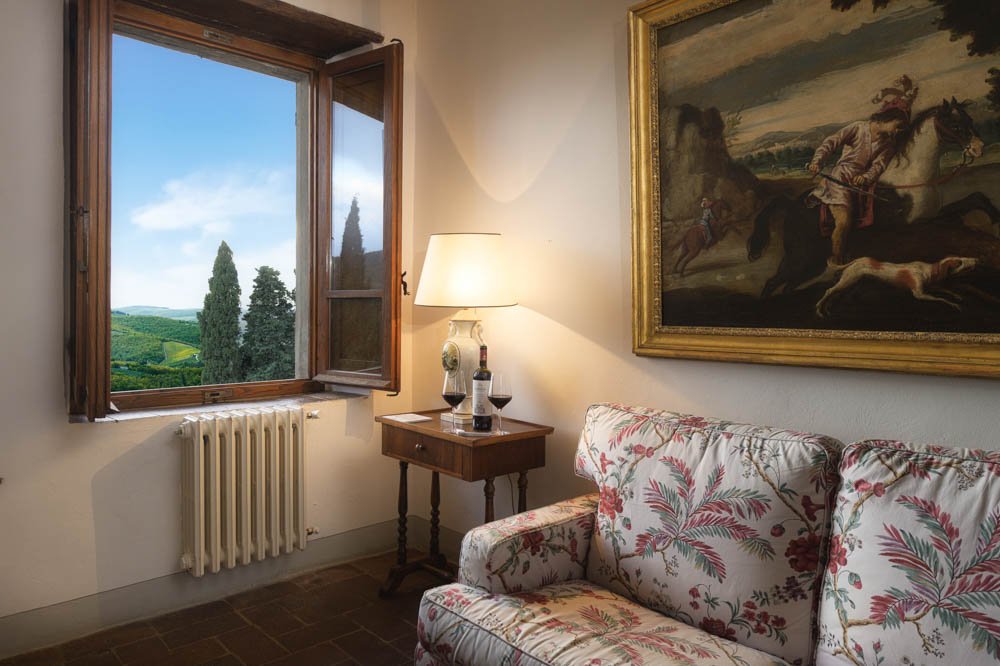 Suites in the village, villas on the estate at Castello di Albola