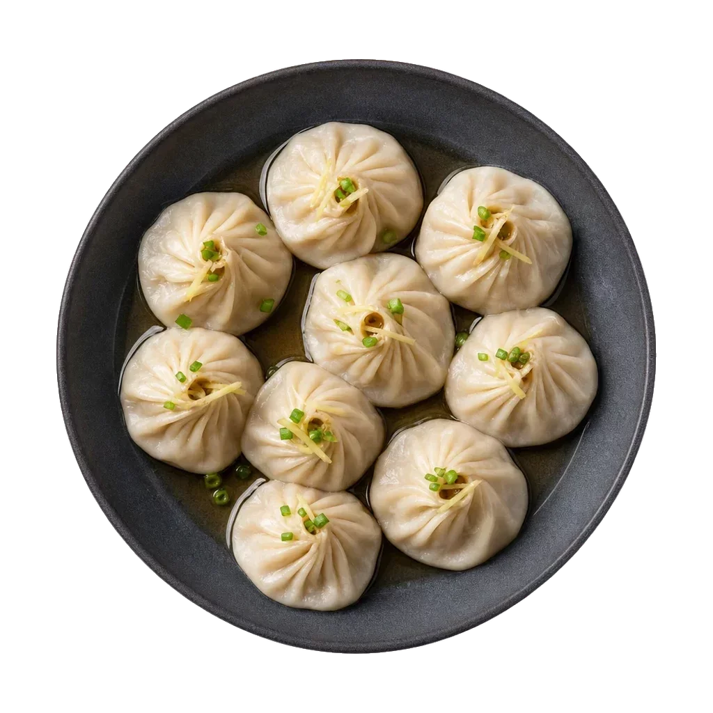 Xiao long bao, plated