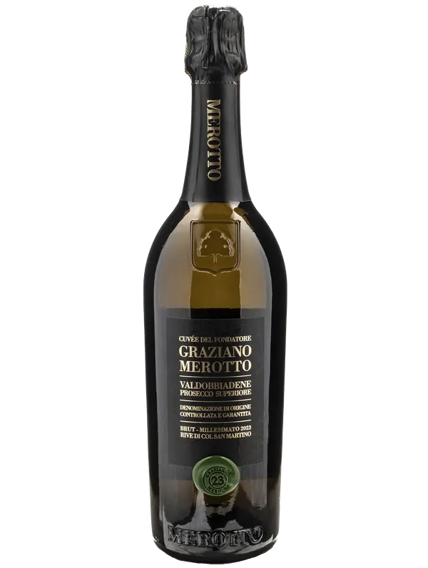 Graziano Merotto Conegliano Valdobbiadene Prosecco Spumante Superiore Rive DOCG Col San Martino Cuvee del Fondatore B 2023