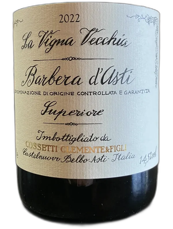 Graft Cossetti Barbera d'Asti 'La Vigna Vecchia' Barbera 2022
