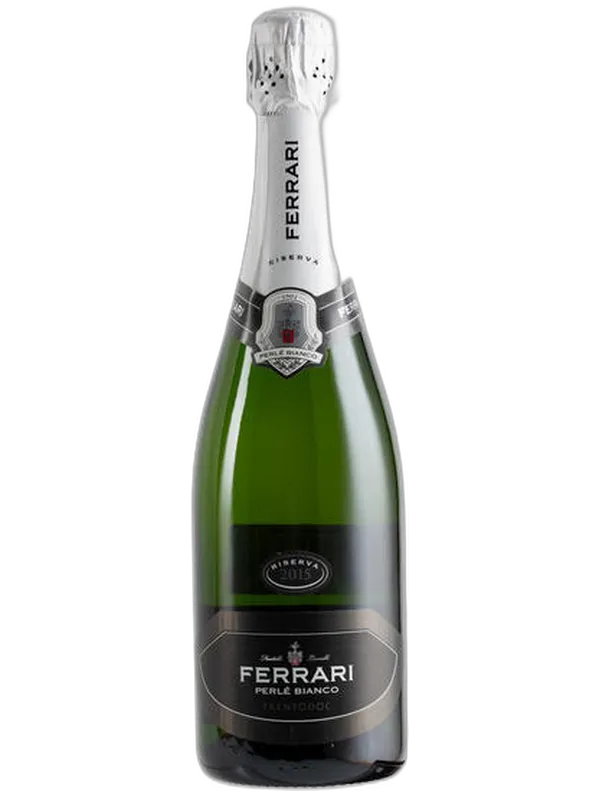 Ferrari Ferrari, Perl&eacute; Bianco, Blanc de Blancs, Riserva, Brut, Trento, Italy 2015