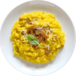 risotto dish from top