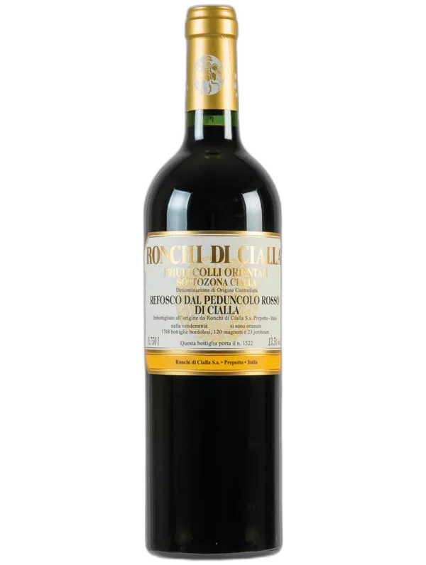 Ronchi di Cialla Friuli Colli Orientali Refosco dal Peduncolo Rosso di Cialla DOC Ronchi di Cialla 2016