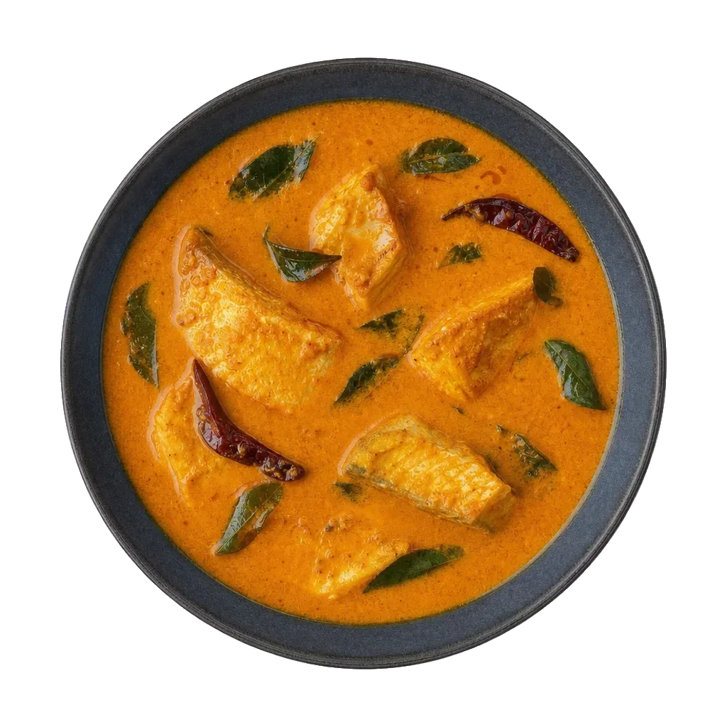 Goan fish curry, plated