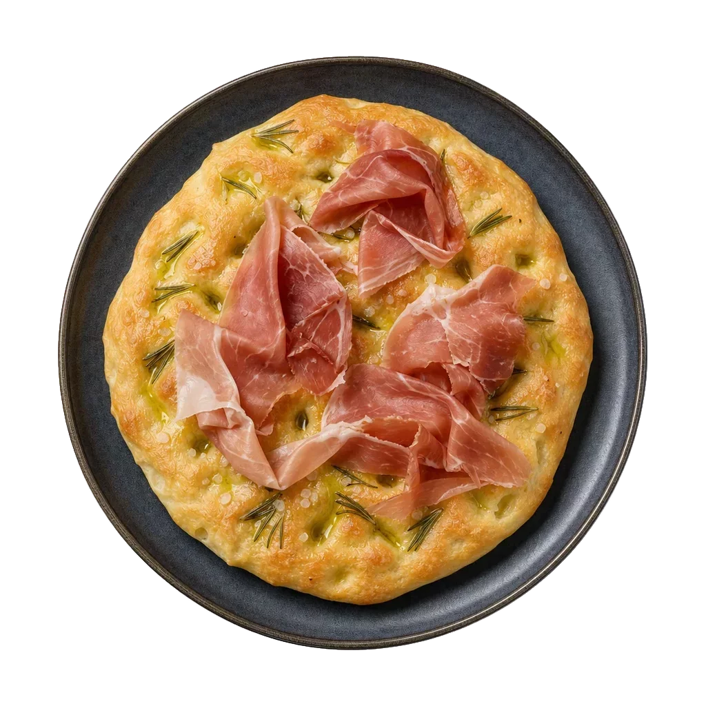 Schiacciata, plated