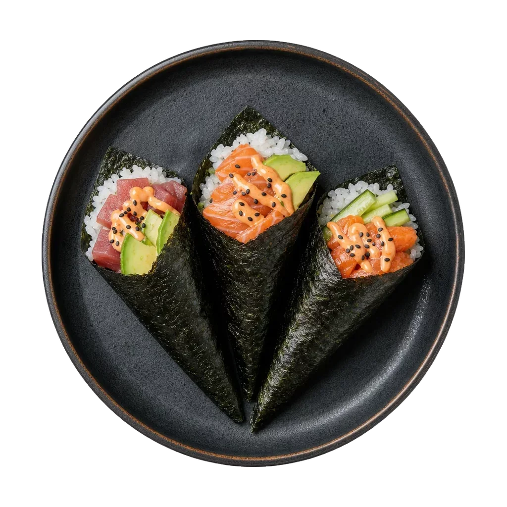 Temaki, plated