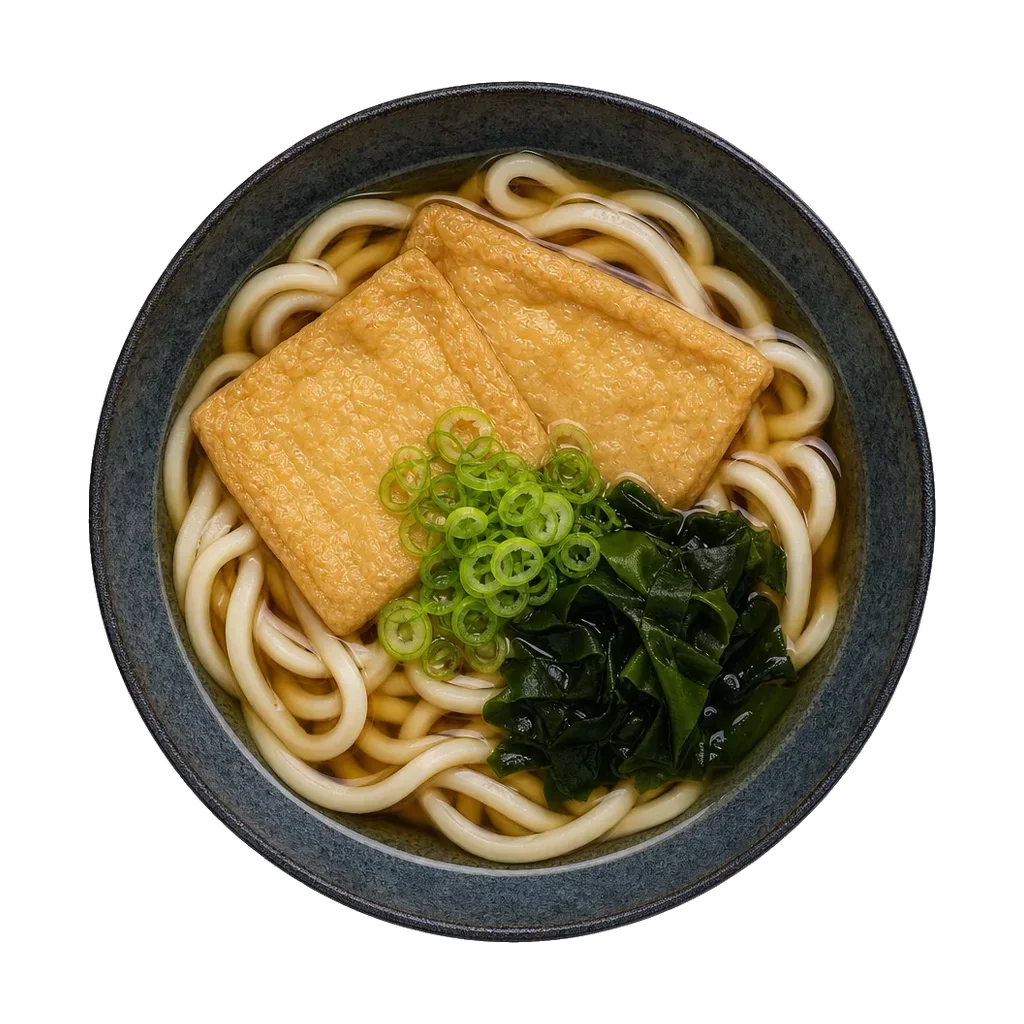 Udon Noodles, plated