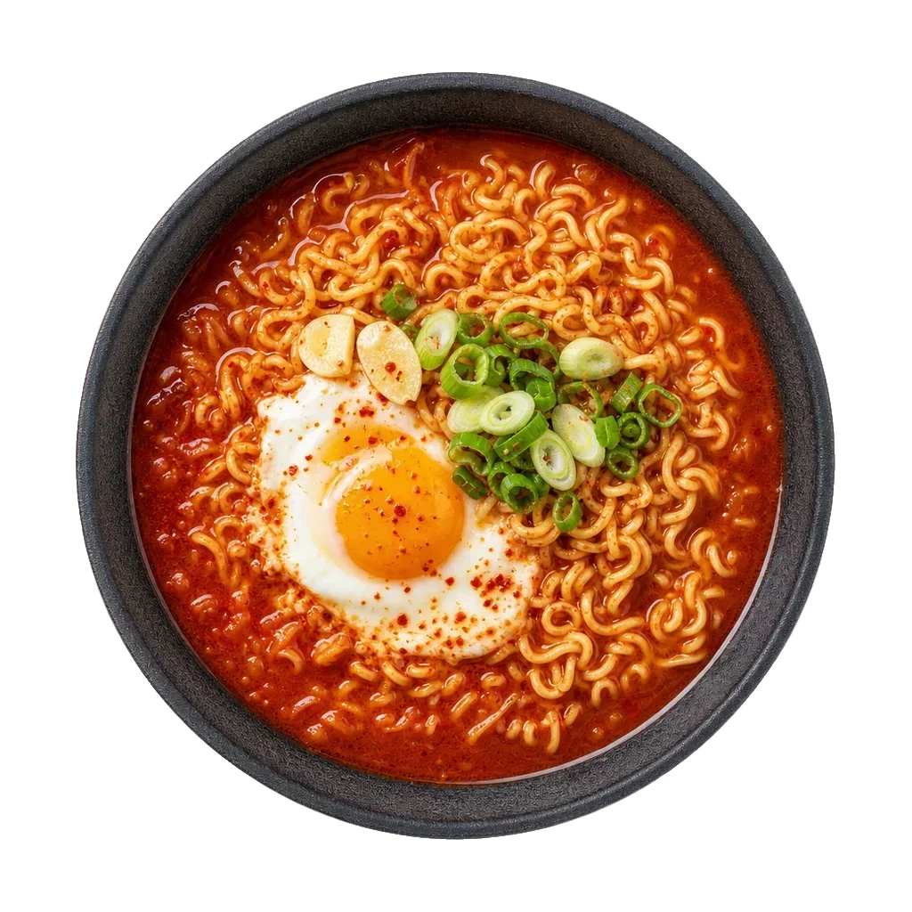 Ramyeon, plated