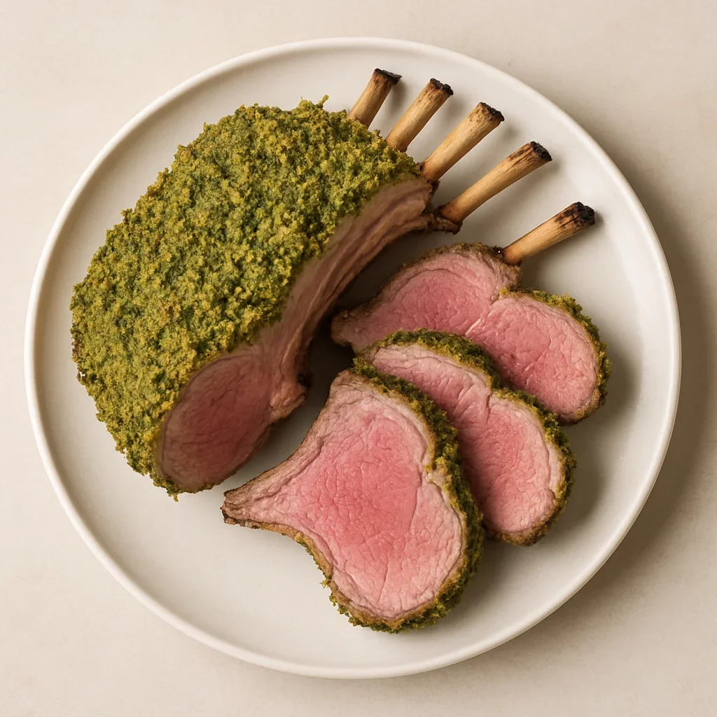 Lamb section featured plated dish