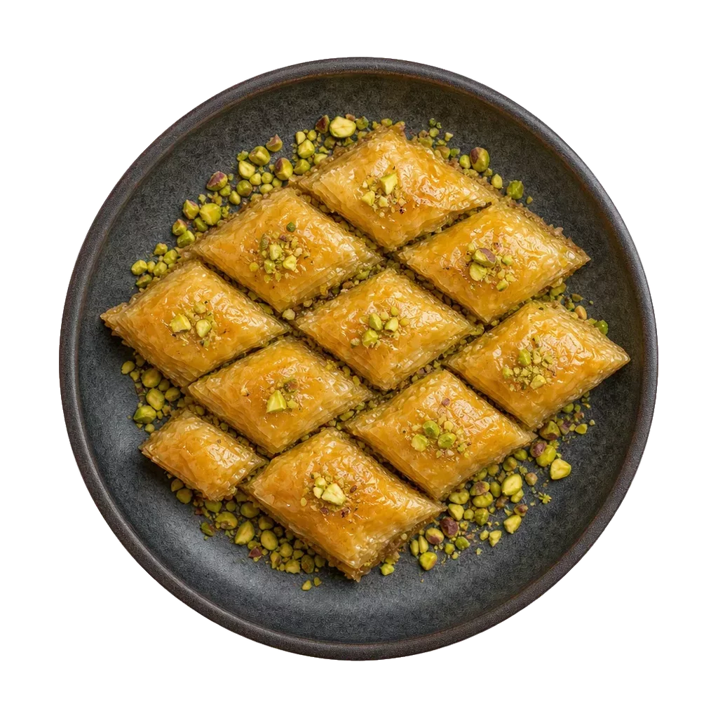 Baklava, plated