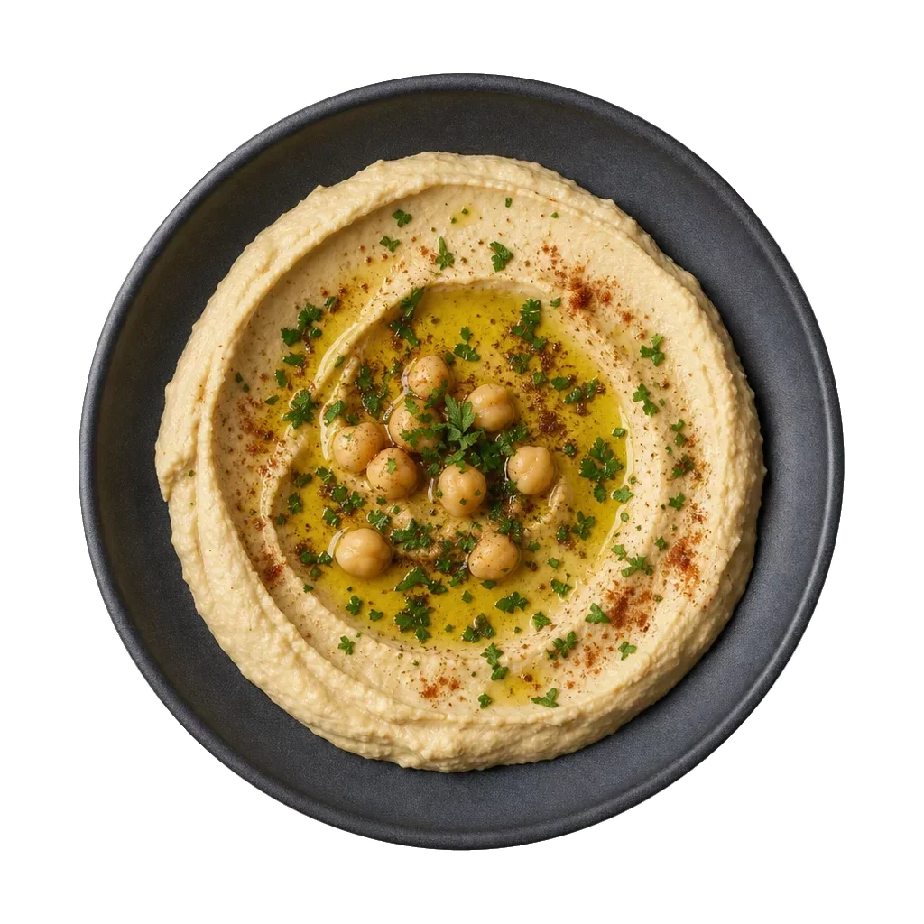 Hummus, plated