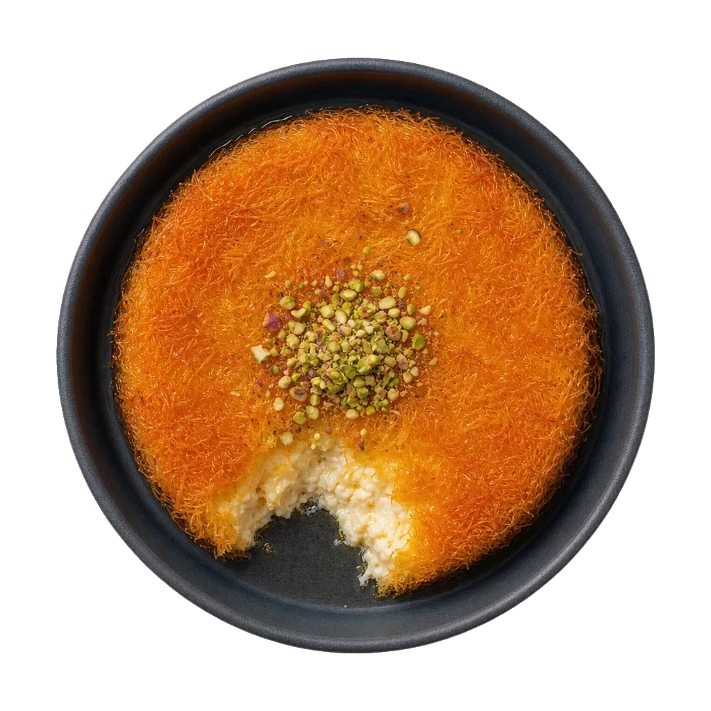 Knafeh, plated