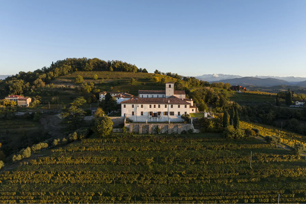 The Abbey of Rosazzo on its hill above the Colli Orientali vineyards