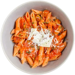 pasta dish from top