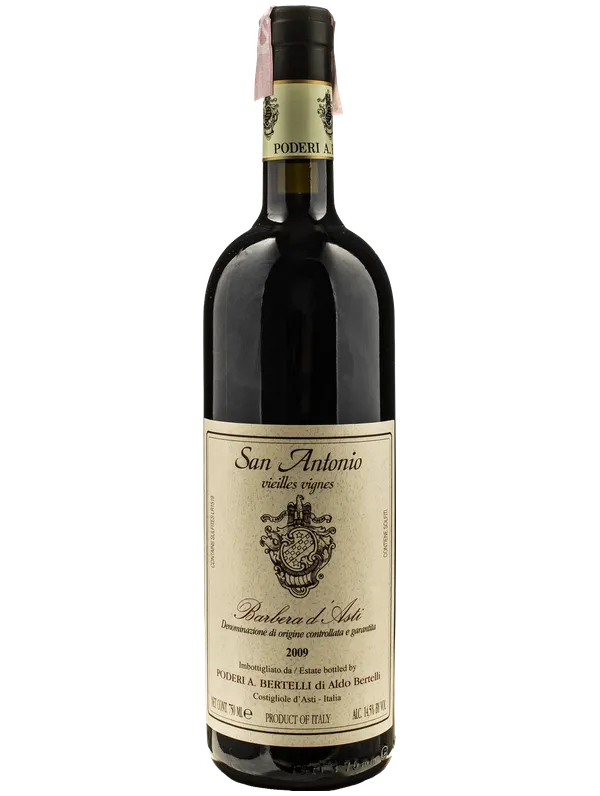 Poderi Bertelli Poderi Bertelli Barbera d'Asti San Antonio Vieilles Vignes 2009