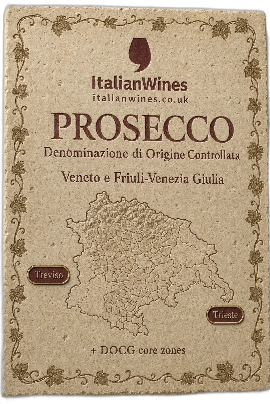 Prosecco DOC sub-zone boundary tile